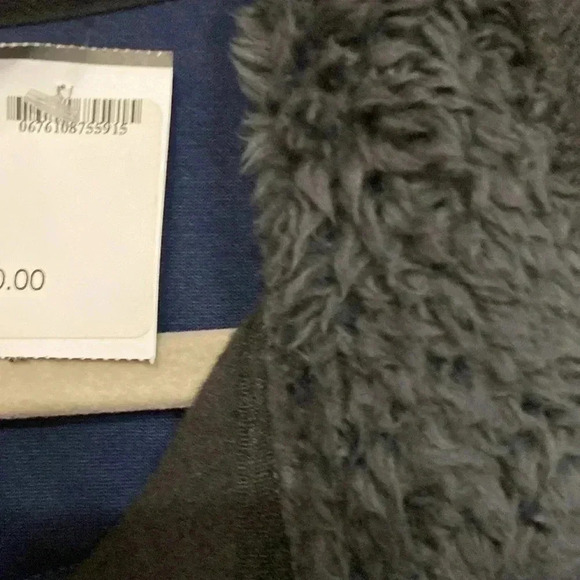 NWT IZOD MENS SIZE XXL 3/4 PULLOVER WARM SHIRT SNAP BUTTON FRONT DARK GRAY BLUE - Picture 12 of 12